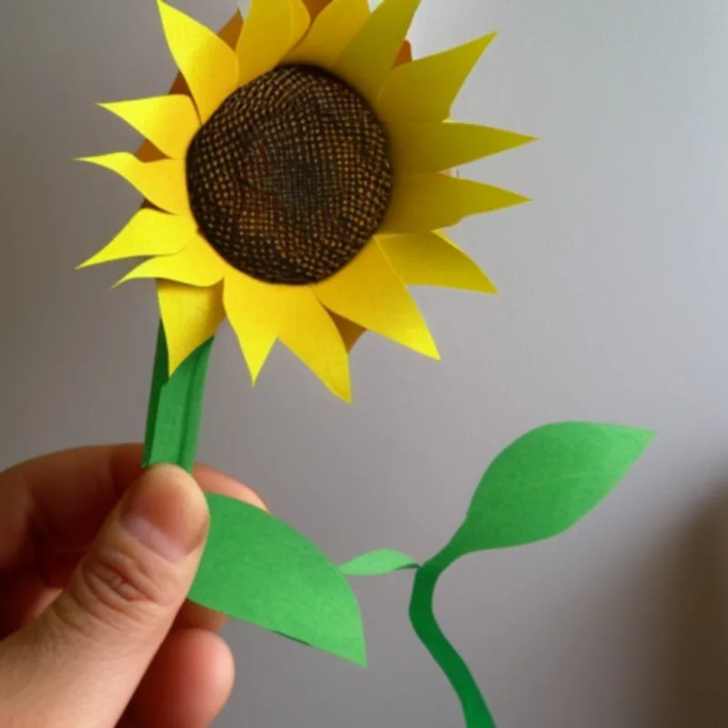 Jak zrobić słonecznik z papieru